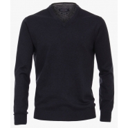 Casa Moda Plain Pima Cotton V Neck Knitwear