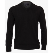 Casa Moda Plain Pima Cotton V Neck Knitwear