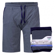 Duke Mens Big Size - Cobra - D555 Twin Set Organic Cotton Lounge Short Navy-Denim