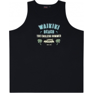 Espionage Mens Big Size Surf Theme Print Cotton Vest