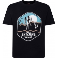 Espionage Mens Big Size Desert Print Crew Neck T Shirt