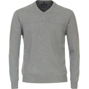 Casa Moda Plain Pima Cotton V Neck Knitwear