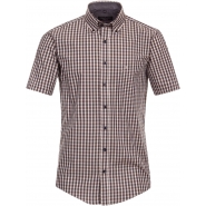 Casa Moda Mens Big Size Short Sleeve Check Shirt