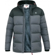 D555 Mens Big Size Quilted Puffer Jacket With Full Sherpa Lining