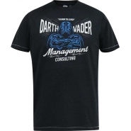 D555 Mens Big Size Official Star Wars Management Consulting Printed T-Shirt