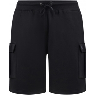 D555 Mens Big Size Elasticated Waist Fleece Cargo Shorts