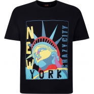 Espionage Mens Big Size New York Pop Art T Shirt
