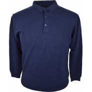 Kings Road Mens Big Size Plain Cotton Polo Knitwear